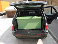 Přepravní bedna na lodní motor