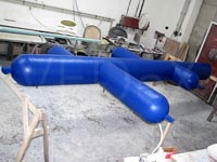 Příčka rámu před a po natření