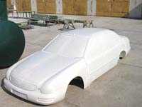 Sklolaminátový skelet pro RC-automobil