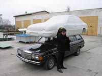 Sklolaminátový skelet pro RC-automobil